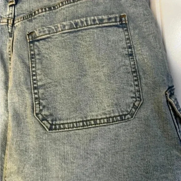Gap Stone Washes Denim Cargo Mini Skirt NWT - Picture 9 of 11